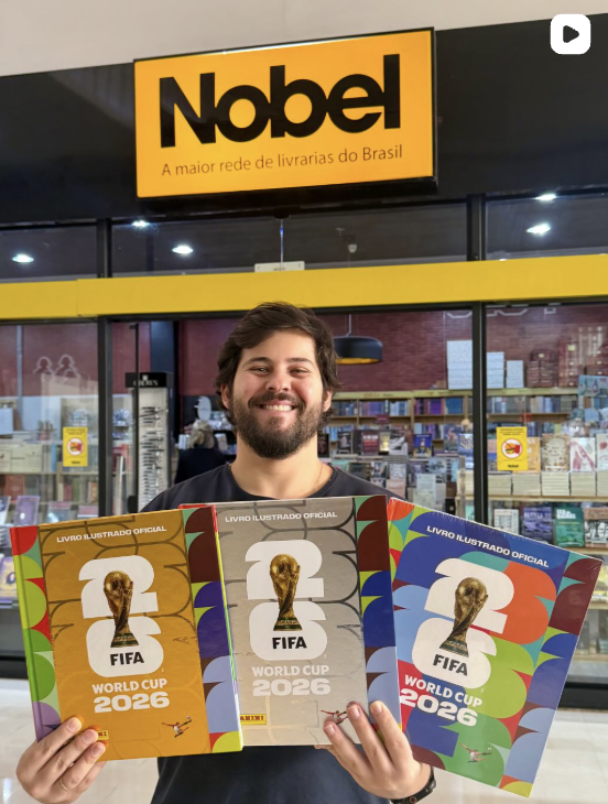 ACABARAM DE CHEGAR OS NOVOS ÁLBUNS CAPA DURA PRATA E OURO DA COPA NA NOBEL