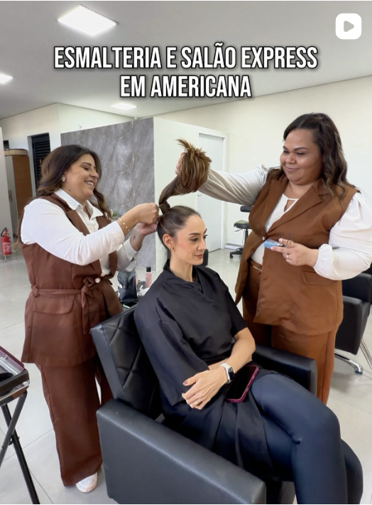 ESMALTERIA + SALÃO EXPRESS COM SERVIÇOS COMPLETOS EM AMERICANA