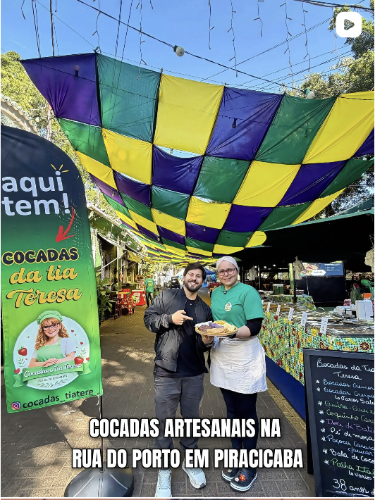 COCADA ARTESANAL COM MAIS DE 38 ANOS DE HISTÓRIA NA RUA DO PORTO EM PIRACICABA 😱🥥
