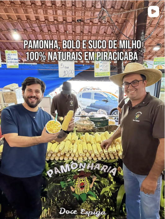 PAMONHA, BOLO E SUCO DE MILHO 100% NATURAIS EM PIRACICABA! 🌽😮‍💨